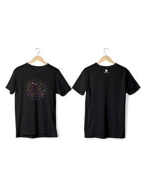 Greys&Blues Pichkari Pima Round Neck T-Shirt - Black